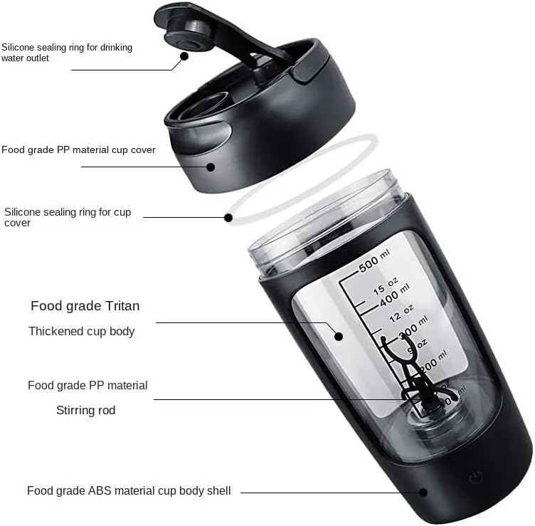 Electric Protein Shaker Bottle