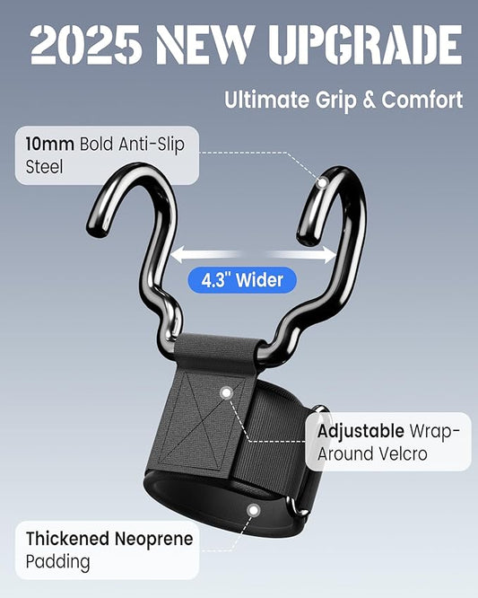 NEW Upgrade Weight Lifting Hooks