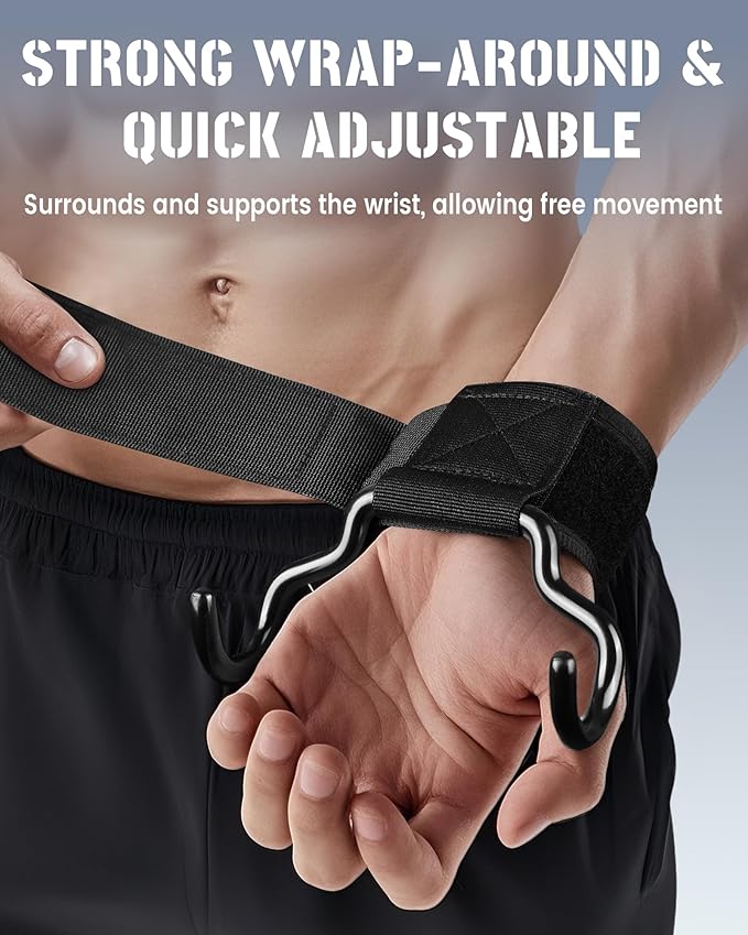 NEW Upgrade Weight Lifting Hooks